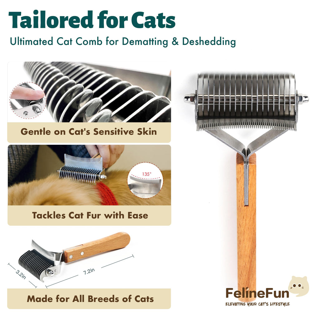 Pinceau Felinfun Noeuds et Mats: élimine les nœuds tenaces sans douleur.