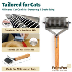 Pinceau Felinfun Noeuds et Mats: élimine les nœuds tenaces sans douleur.