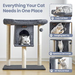 Feliskyn Arbre chat base stable – anti-bascule pour la sécurité.