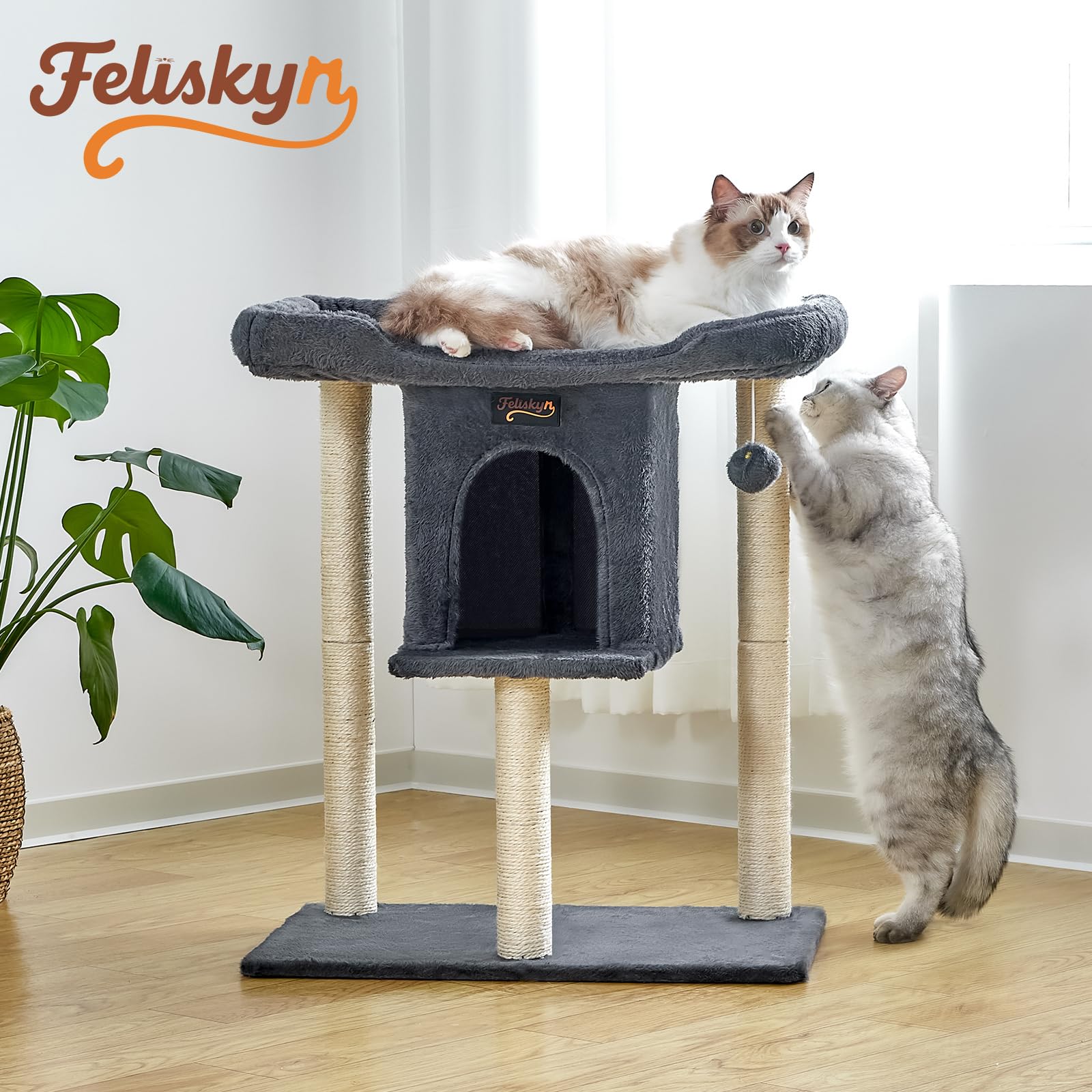 Feliskyn Arbre chat matériaux durables – longévité et douceur.