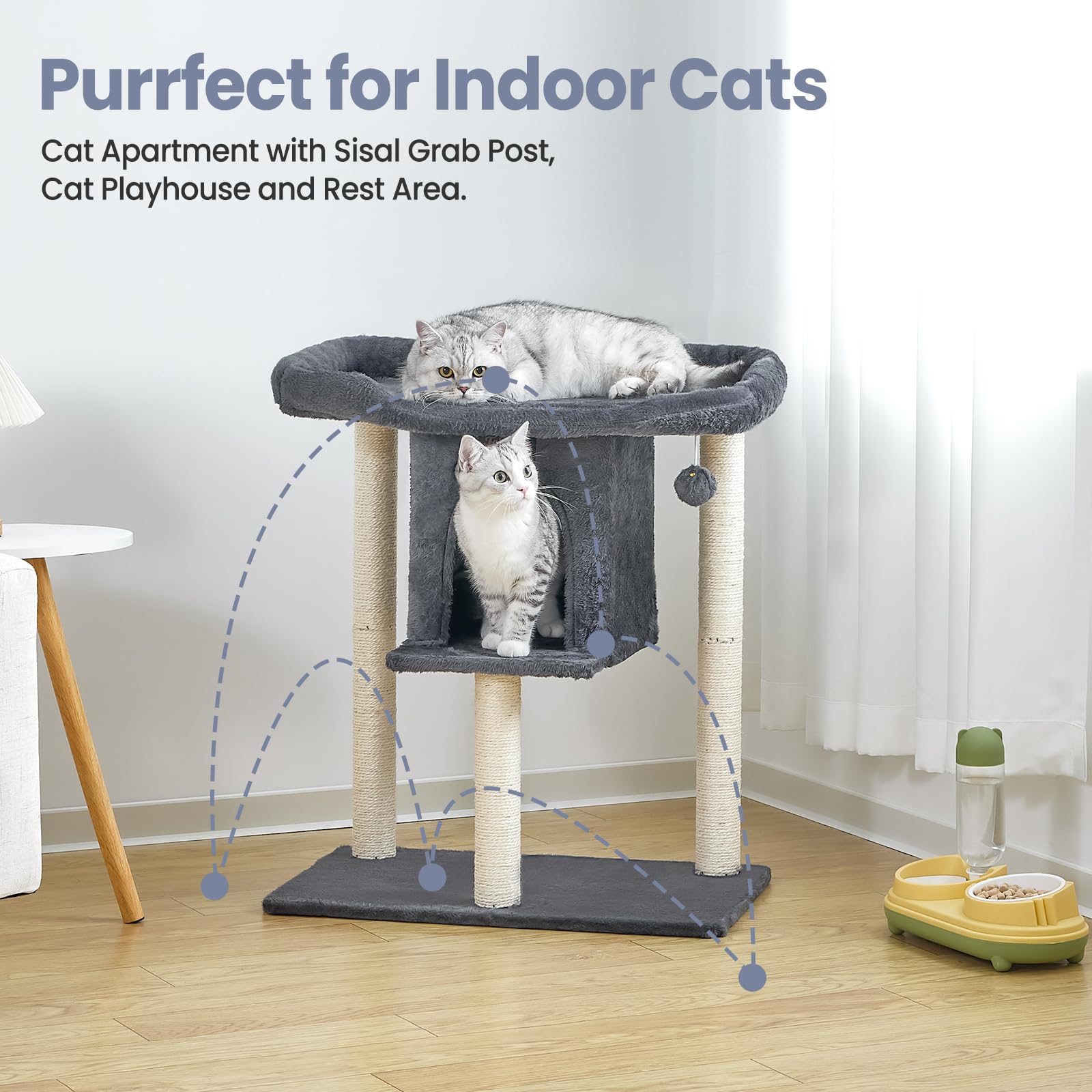 Feliskyn Arbre chat montage facile – design moderne et rapide.