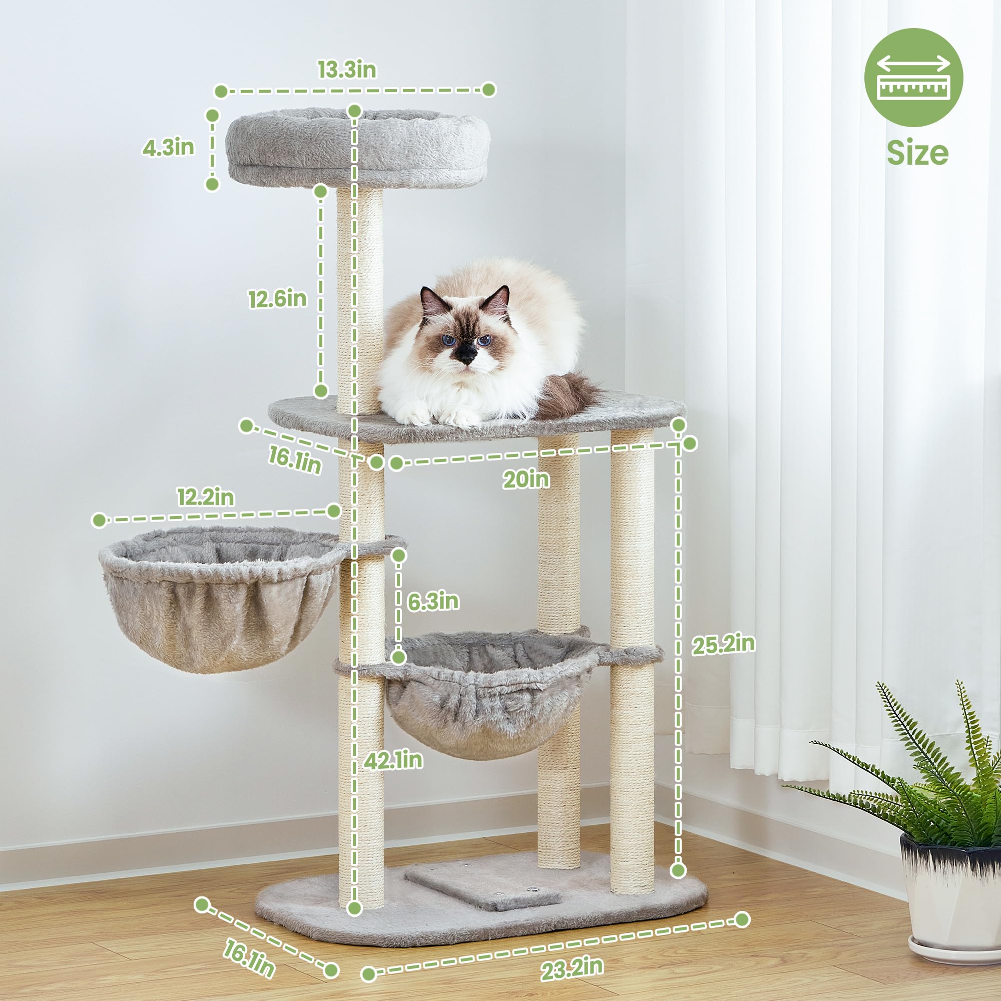 Feliskyn balle-tamise jungle distraction silencieuse pour heures de jeu