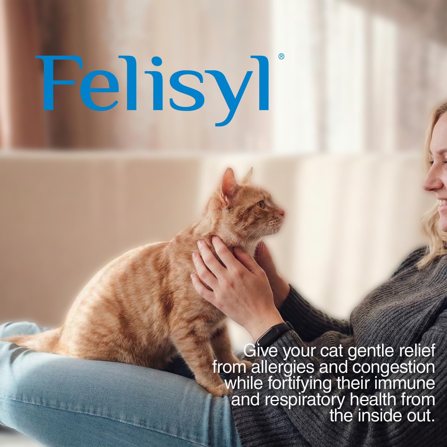 Felisyl L-Lysine, format pratique pour les repas et les soins quotidiens.