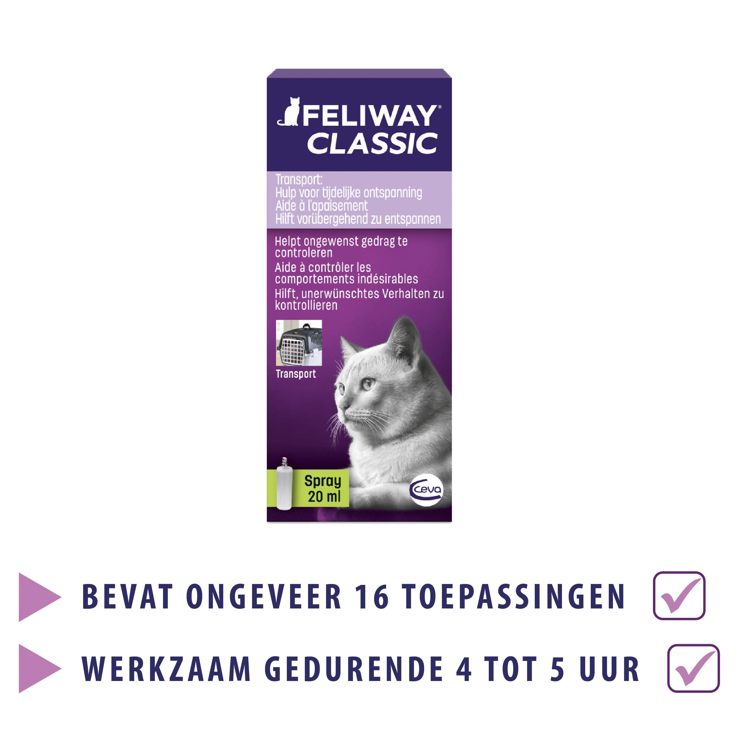 Couverture ou caisse prétraitée avec FELIWAY Classic pour un voyage serein.