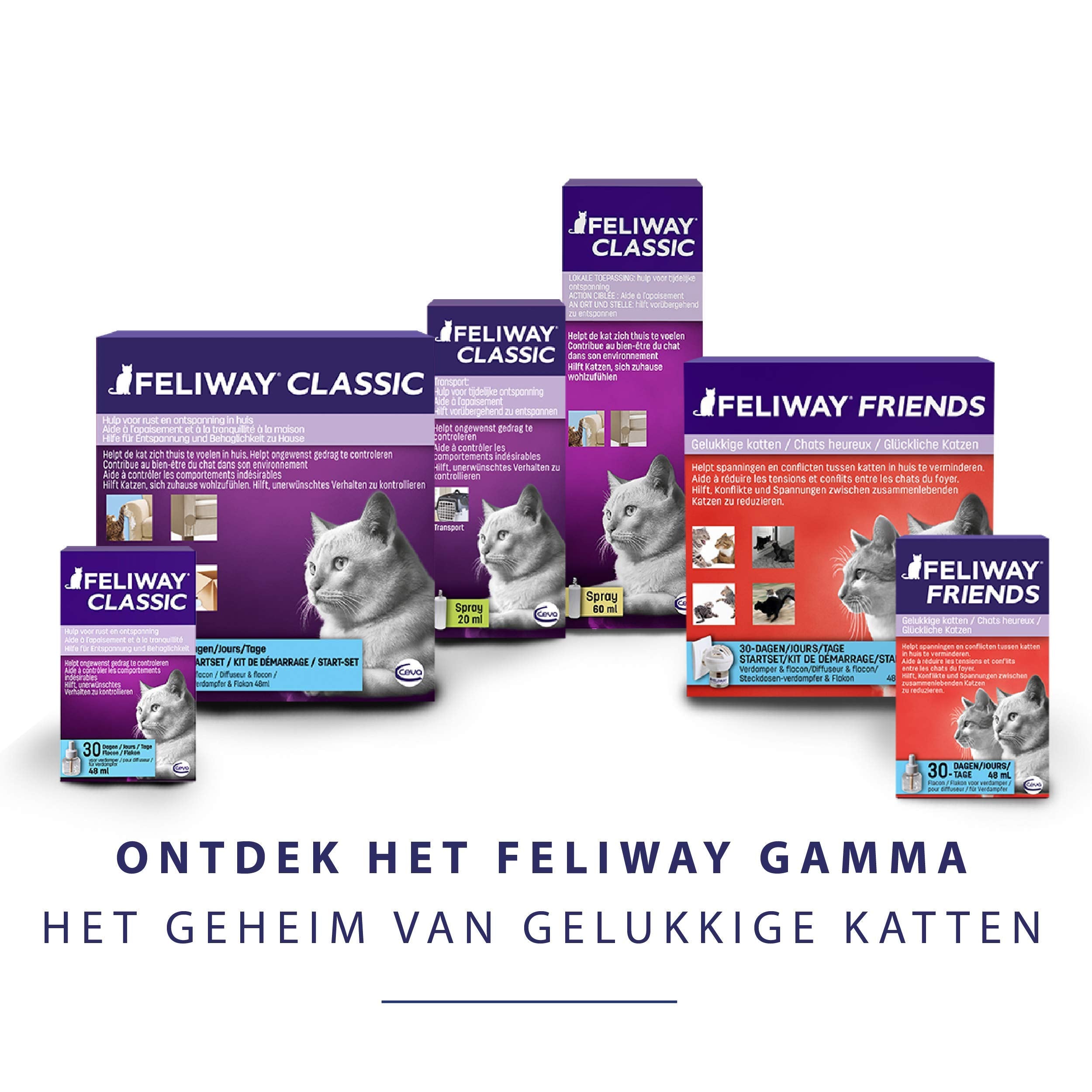 Emballage FELIWAY Classic, produit vétérinaire recommandé.