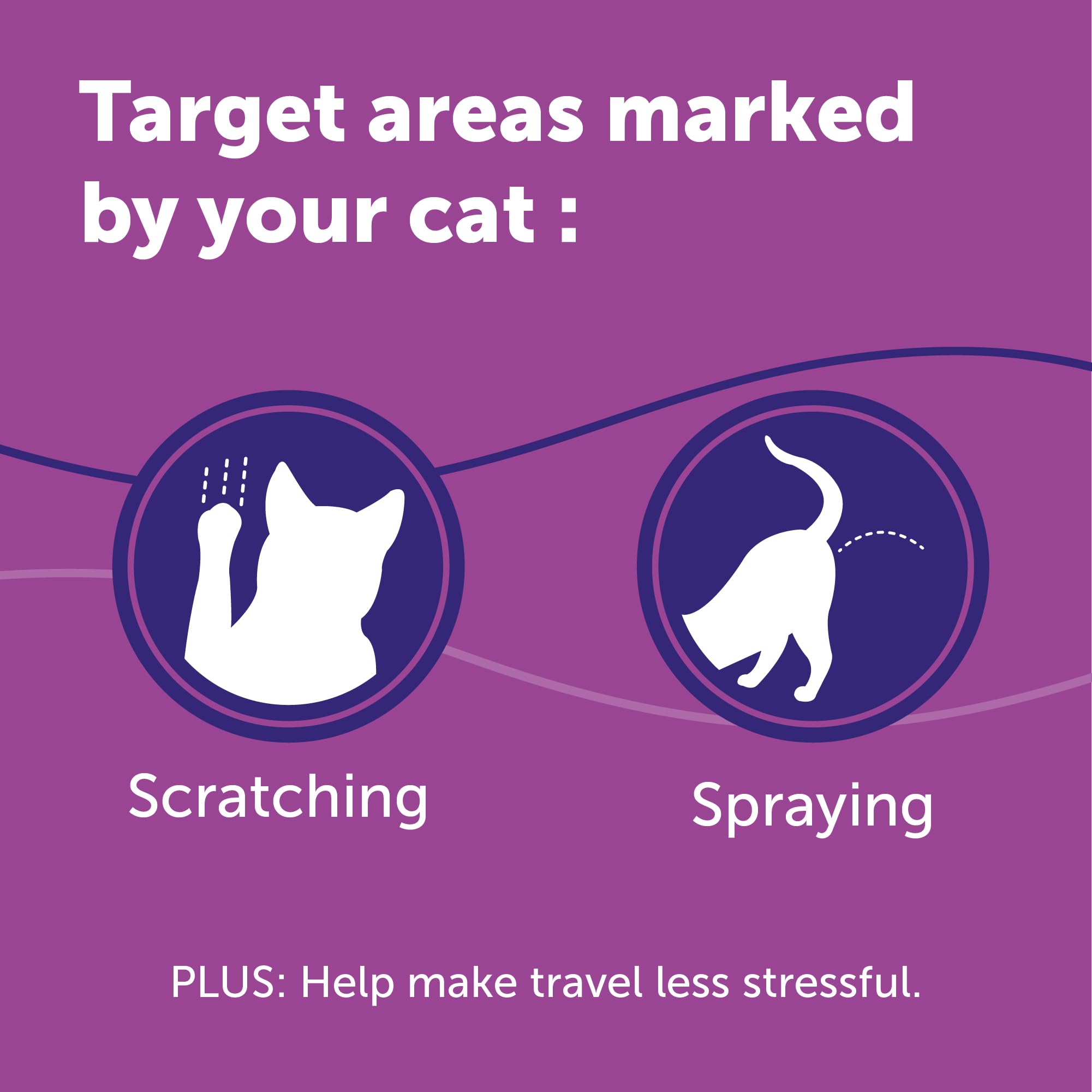 FELIWAY Classic Spray, application sur zones marquées, calmer les frottements.