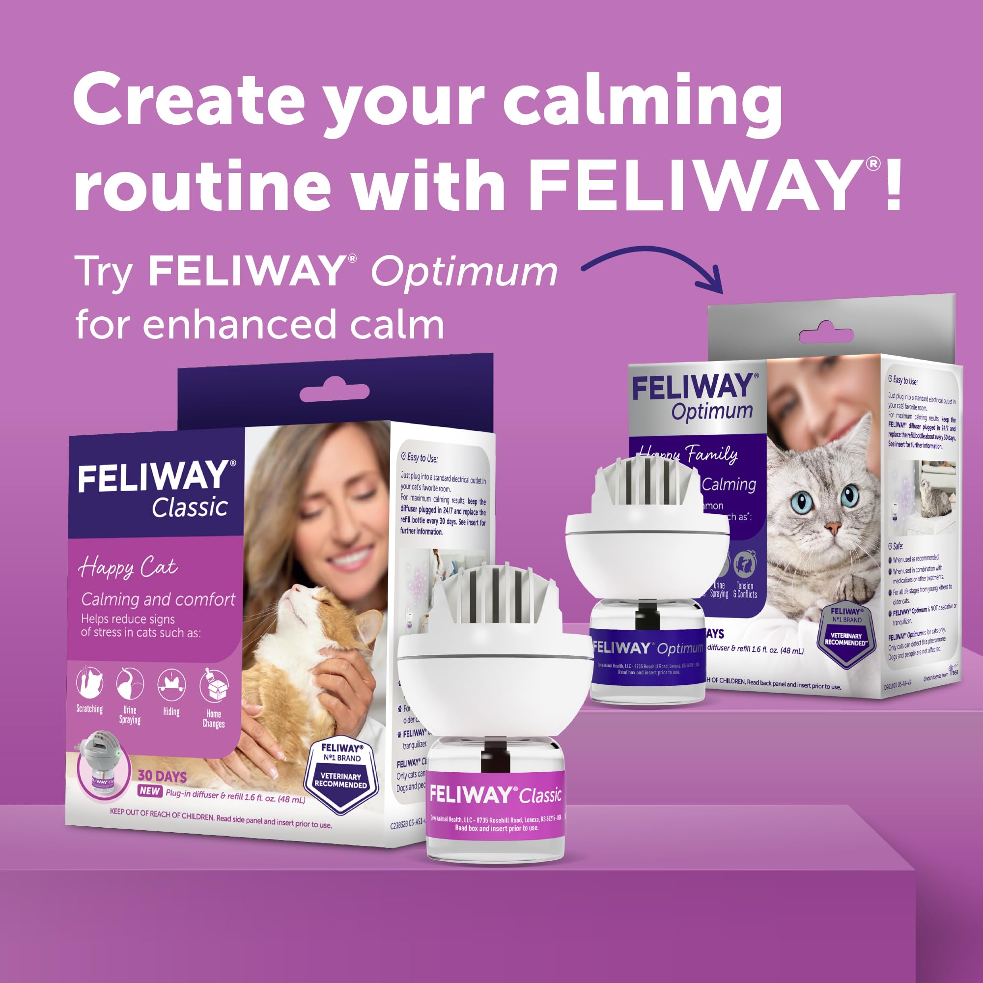 Recommandé par les vétérinaires, confiance et expérience FELIWAY Classic