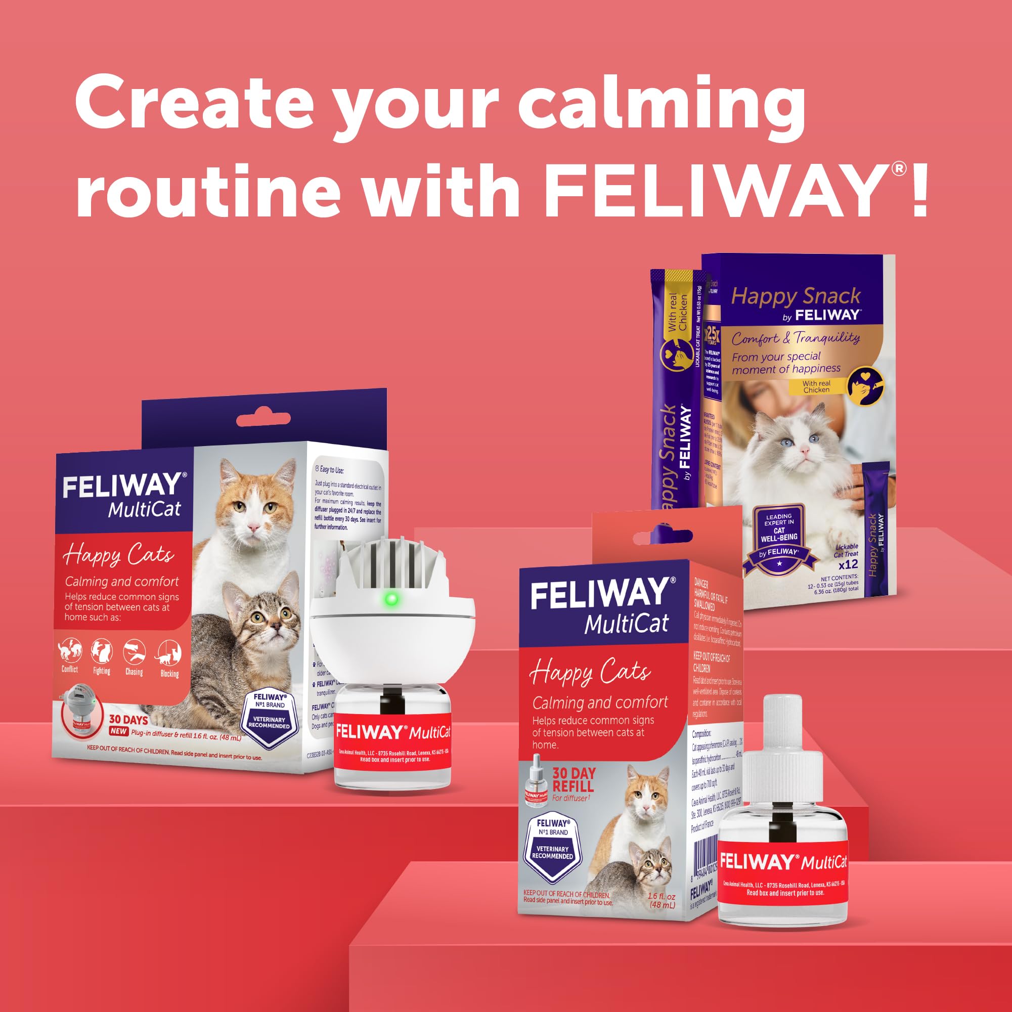FELIWAY MultiCat, solution pratique pour foyers multi-chats