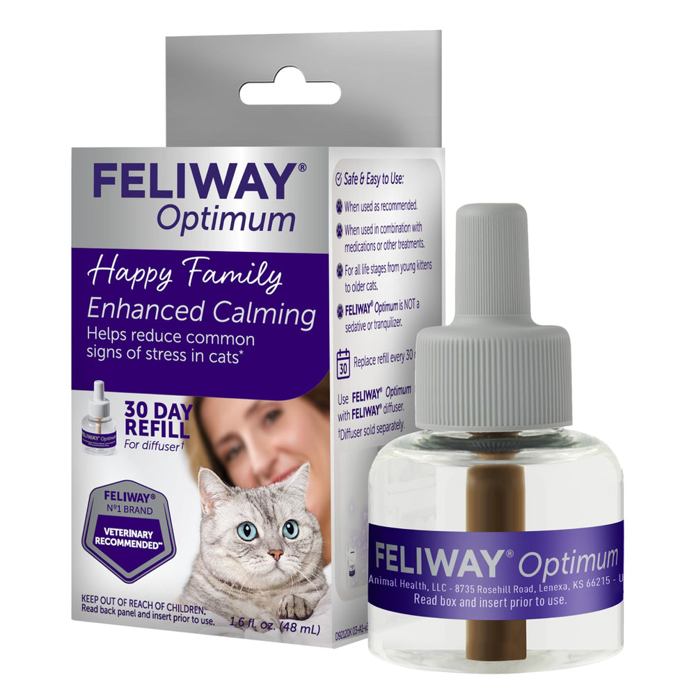 FELIWAY Optimum, bouteille 48 ml prête à diffuser pour apaiser les chats.