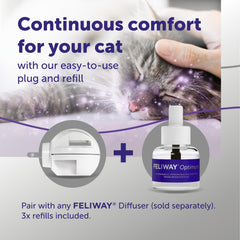 Flacons FELIWAY Optimum 48 ml — phéromones apaisantes pour les chats sensibles.
