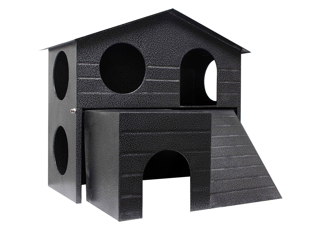SafeHaven XL refuge extérieur en métal, durable et sûr pour petits animaux