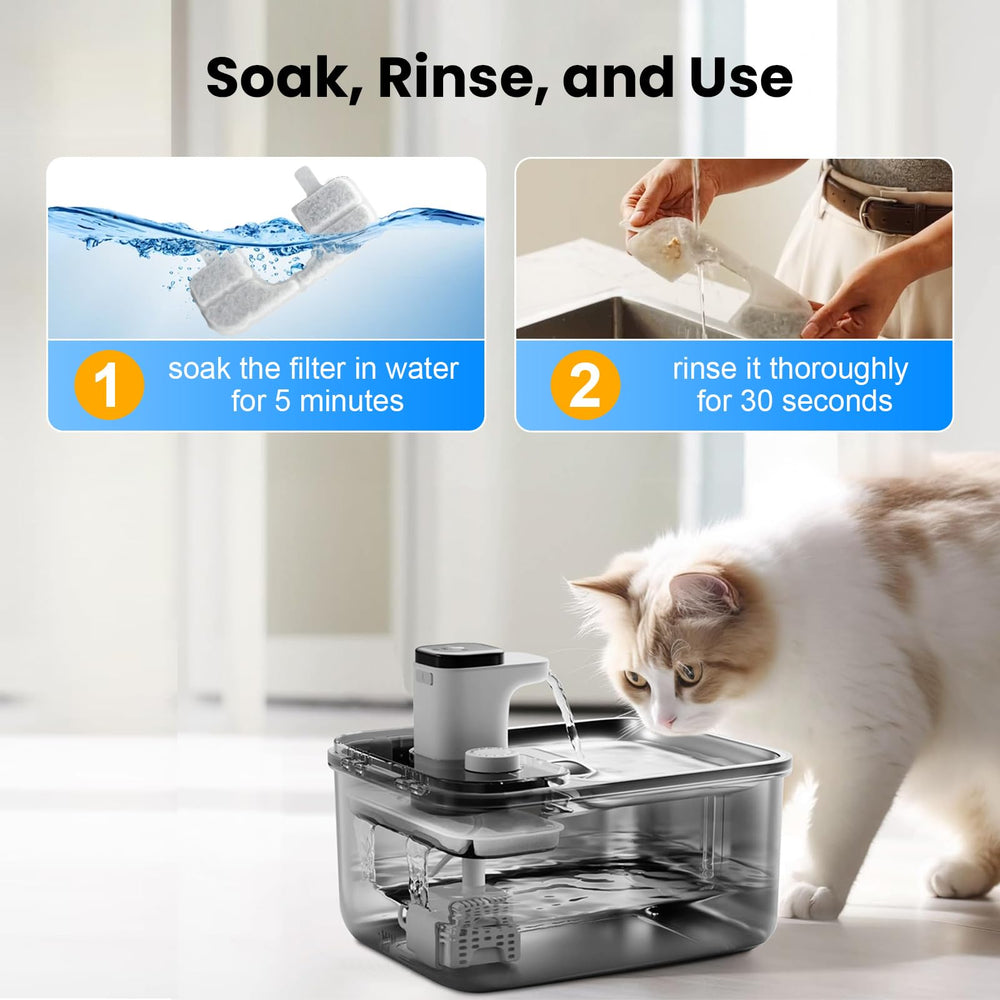 Fenkabs: eau claire et apaisante pour chats grâce à la filtration.