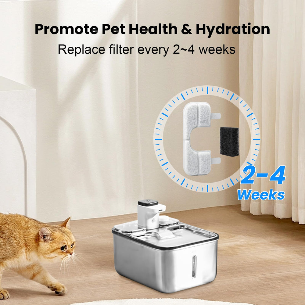 Kit d'entretien Fontaine Chat Fenkabs, utilisation simplifiée.