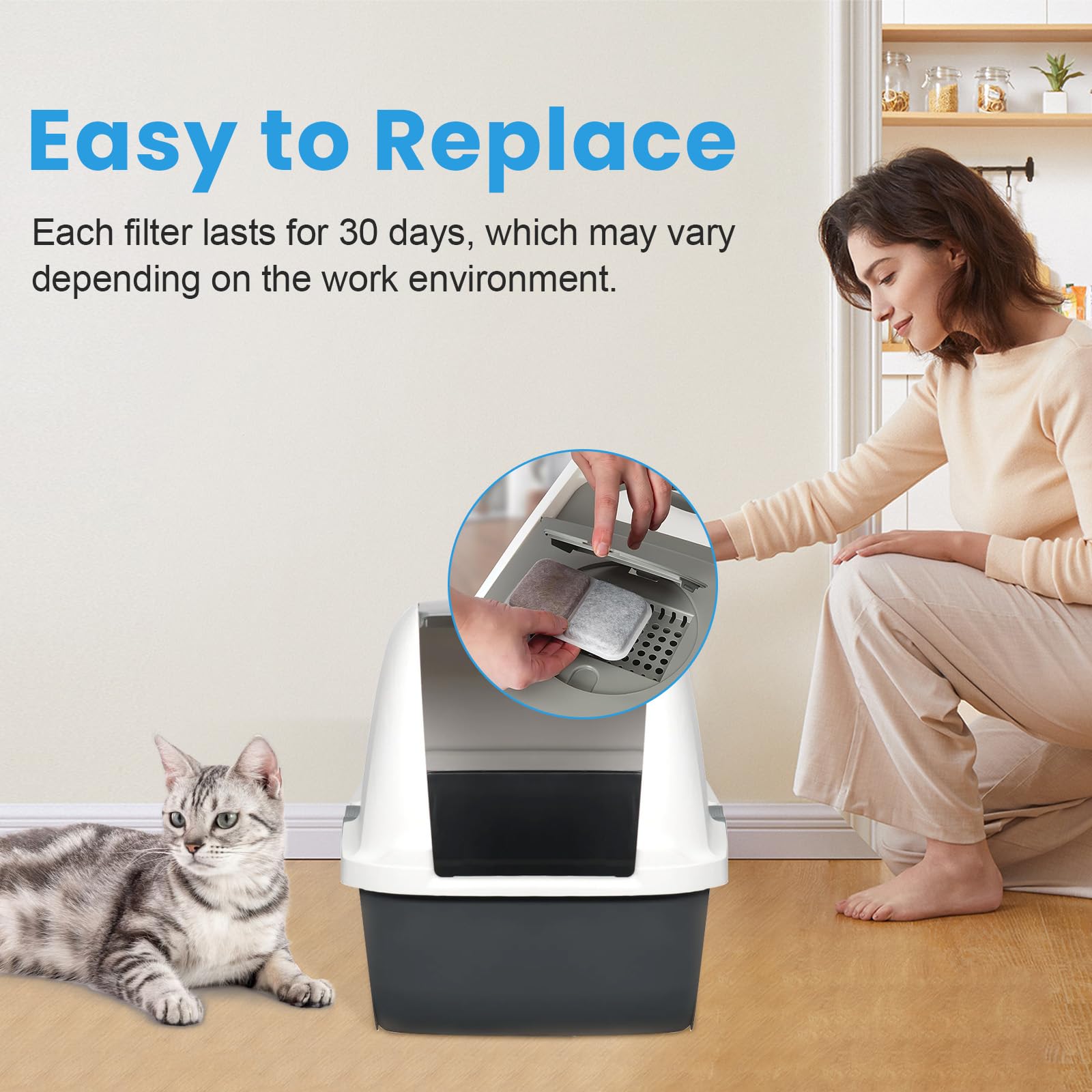 Filtre Catit Smartsift par Fenkabs – arrière, performance durable sans outil