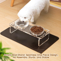 Feoyoho bols-inox-petits-pour-chat, bol repas durable et hygiénique.