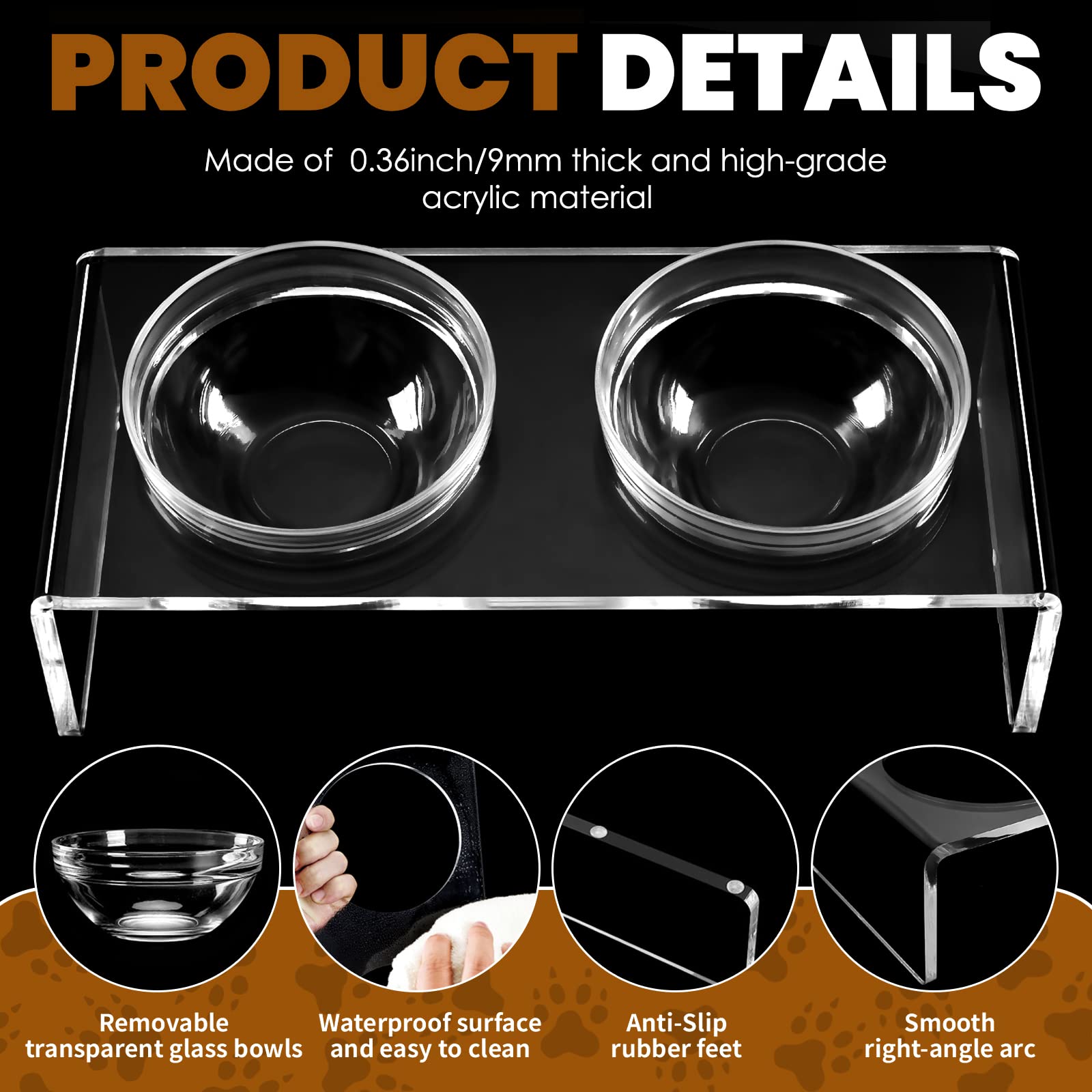 Feoyoho design acrylique clair, allure moderne dans la cuisine.