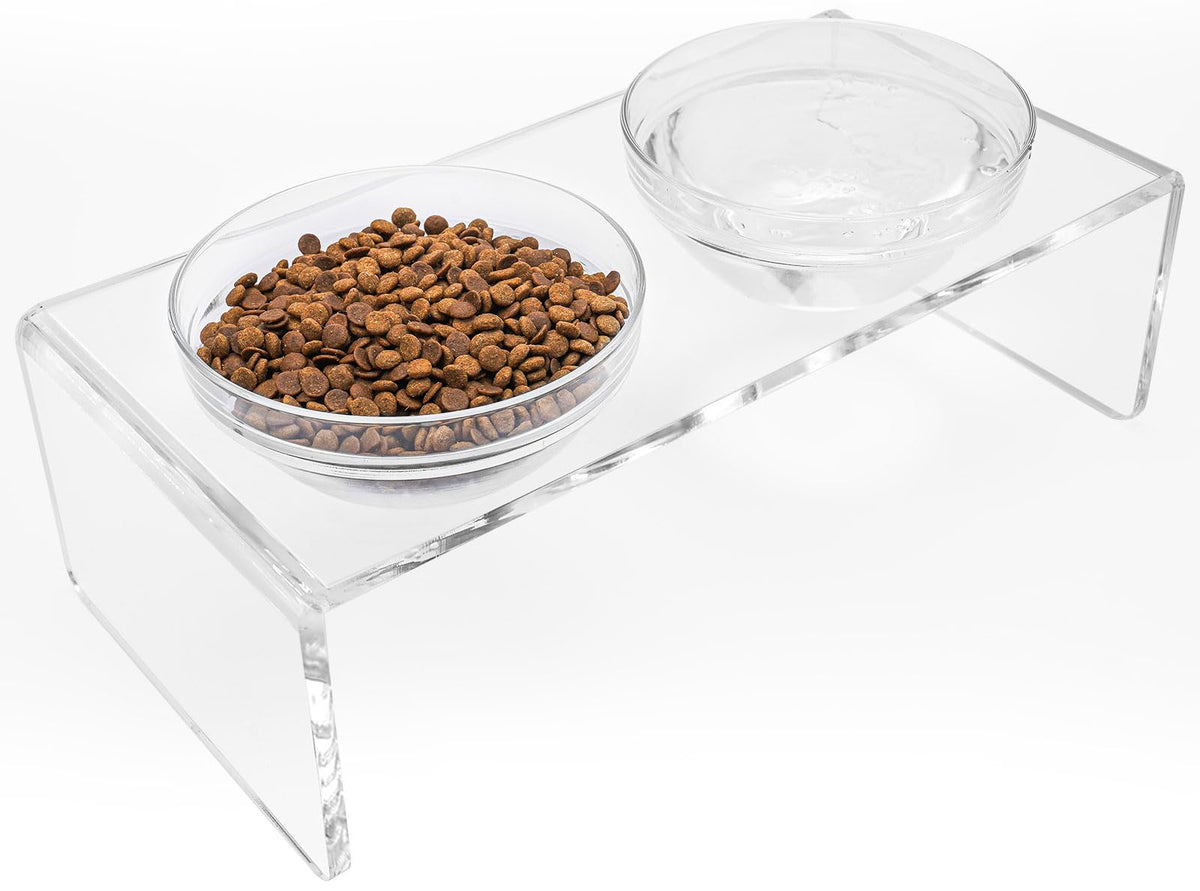 Feoyoho support elevateur pour chiens et chats avec bol amovible et look moderne