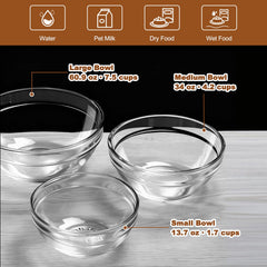 Bol Feoyoho en verre trempé, finition cristal pour une table élégante.