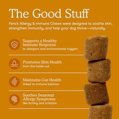 Fera Pets Allergie Chien Comprimes Molles : friandise agréable pour le confort quotidien.