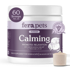Fera Pets Bouteille Calme: détente naturelle pour chiens et chats.