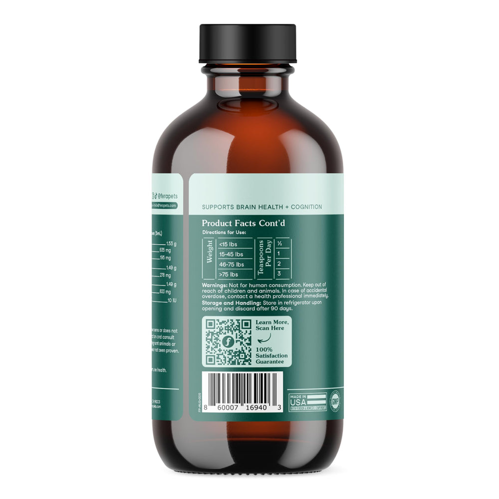 Fera Pets Huile d algues: formulation NASC sans colorants