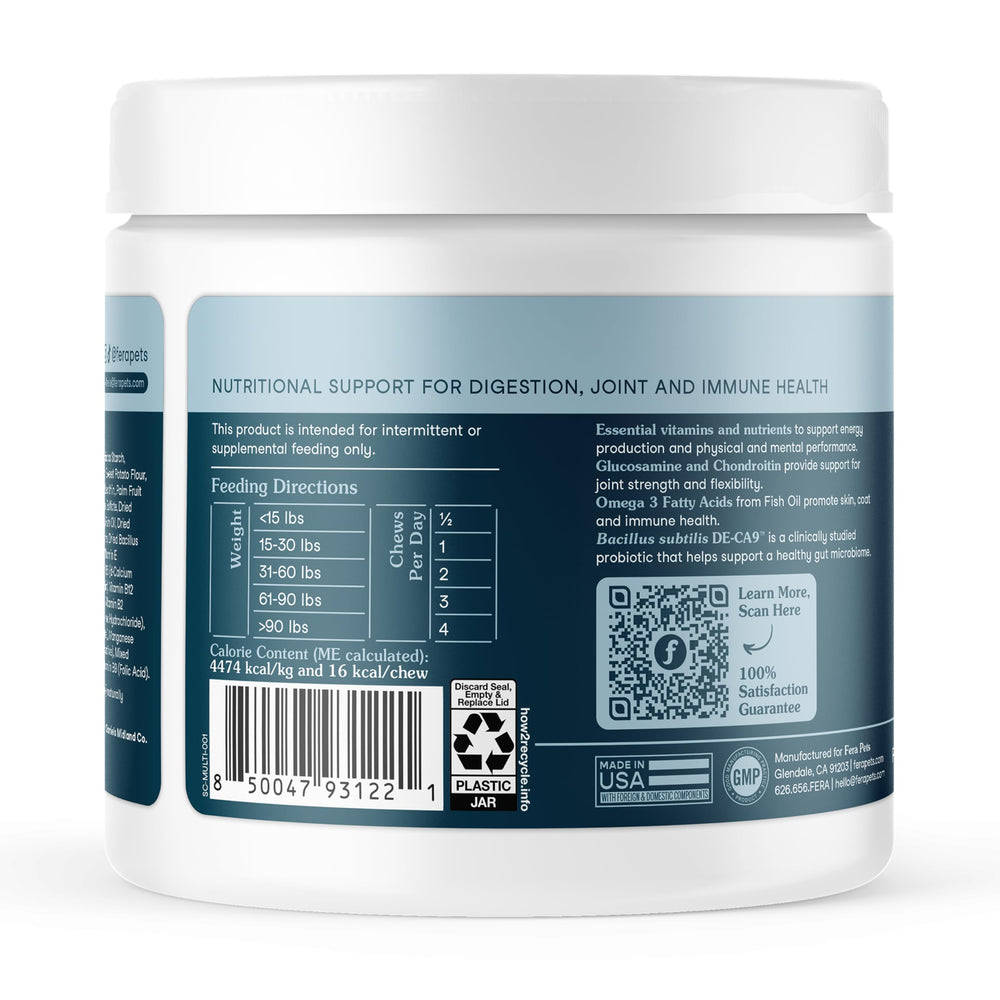 Fera Pets soutien microbiote et digestion équilibrée.