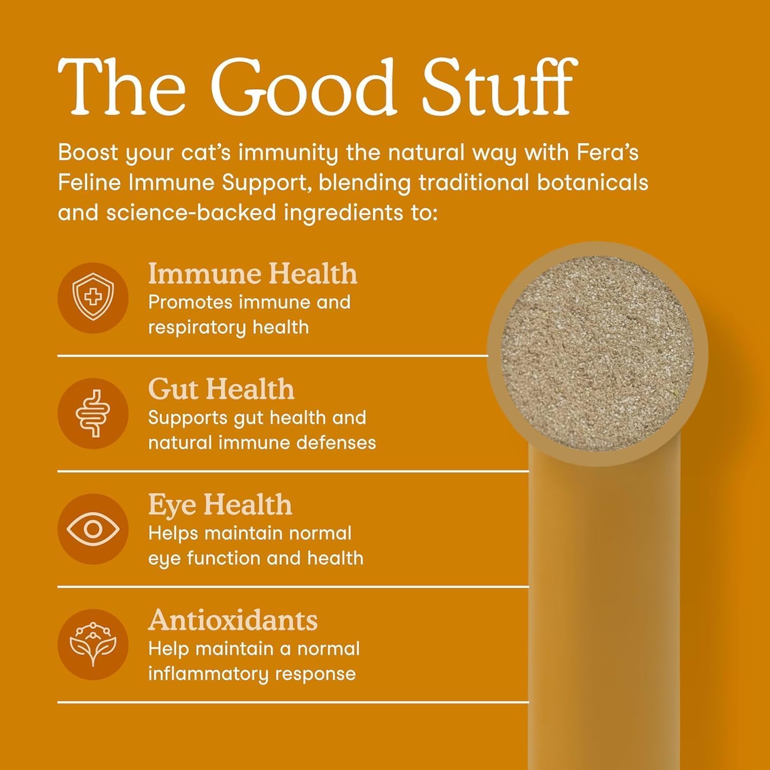 Fera Pets Lysine Poudre – doseuse fournie pour un dosage précis.