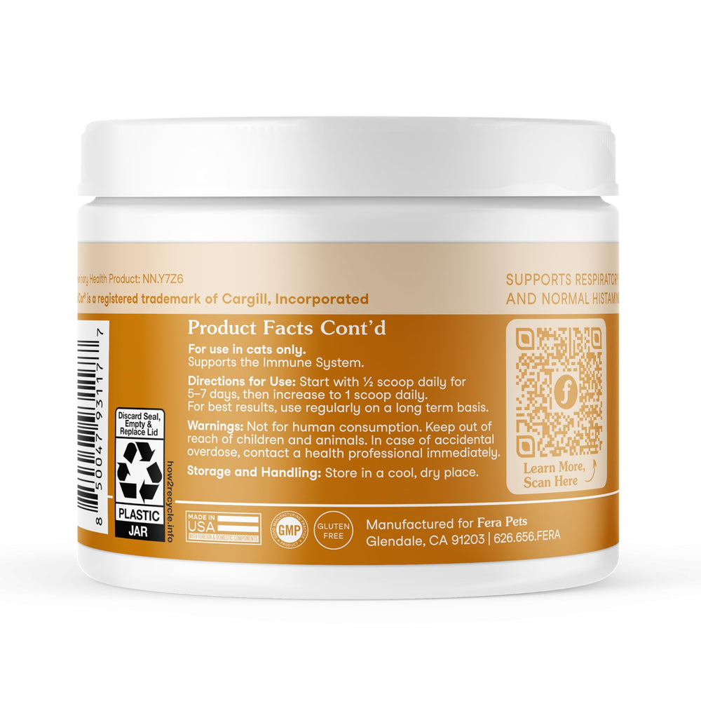 Lysine Poudre Fera Pets – parfum neutre et intégration facile.
