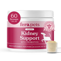 Fera Pets soutien rein chien - bouteille-poudre pratique pour l'entretien rénal