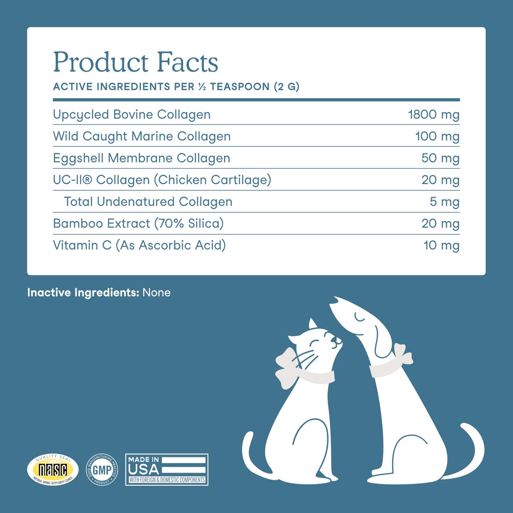 Fera Pets collagene-fabrication-usa: produit fabriqué aux États-Unis et conforme.