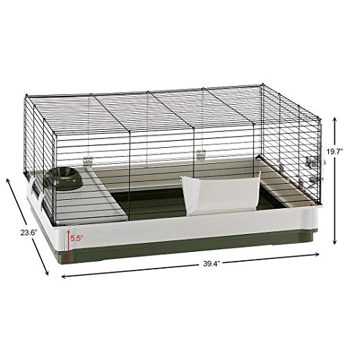 Ferplast Krolik cage-lapin-verte-grande-bouteille-eau, boire facilement pour votre compagnon.