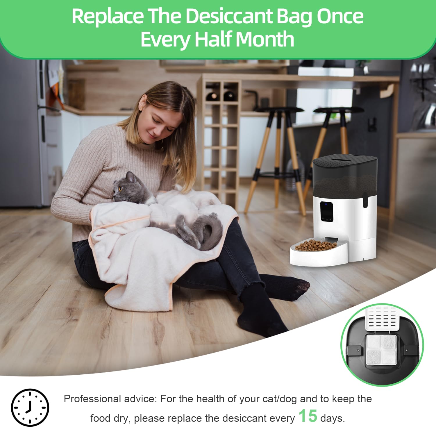 Ferypet sac désicant compatible avec les modèles Petlibro.