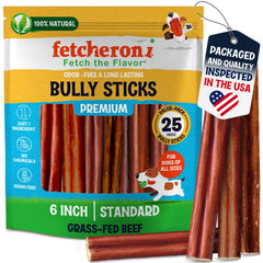 Fetcheroni bully sticks chiots – emballage 25 pièces, pratique et prêt à partager