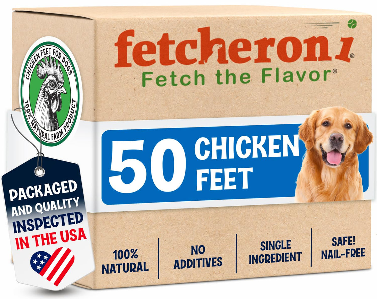 FETCHERONI pattes de poulet premium deshydratees: croquantes et potentiellement benefiques pour les articulations.