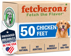 FETCHERONI pattes de poulet premium deshydratees: croquantes et potentiellement benefiques pour les articulations.