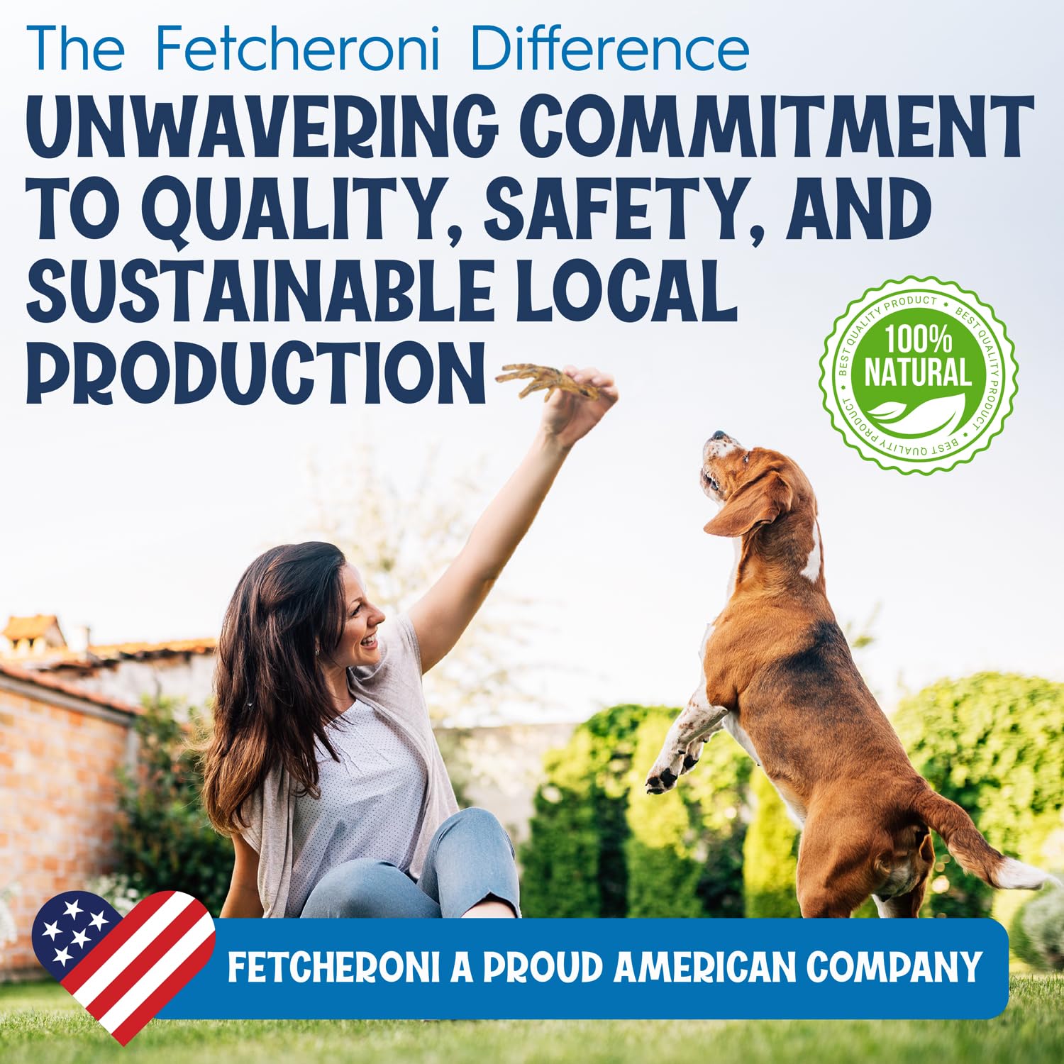 FETCHERONI qualite usa: produit fabrique aux Etats-Unis avec controle strict.