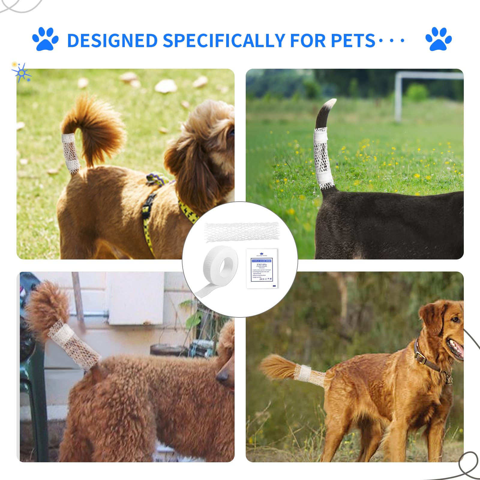 Kit complet soin queue chien FEXICHUJI prêt à l’emploi