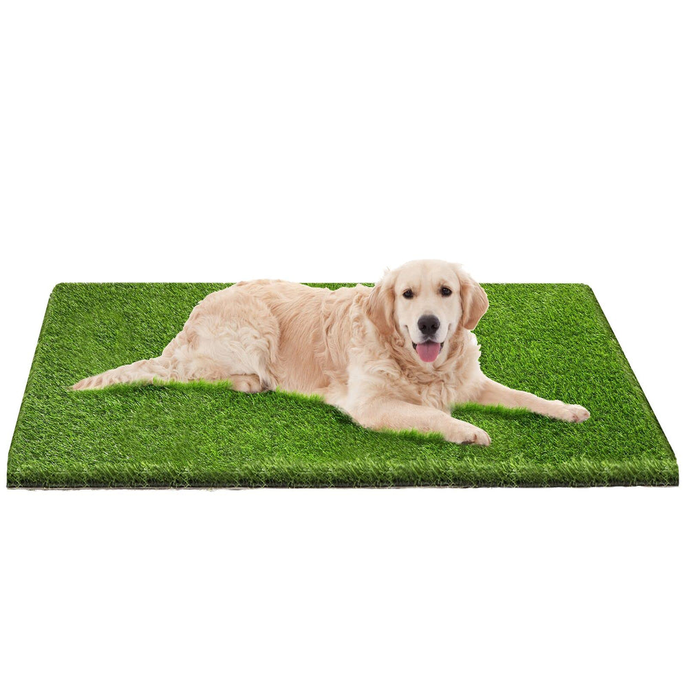 FezepYmaz Gazon Artificiel, formation chien – douceur et surface sûre pour l'intérieur.
