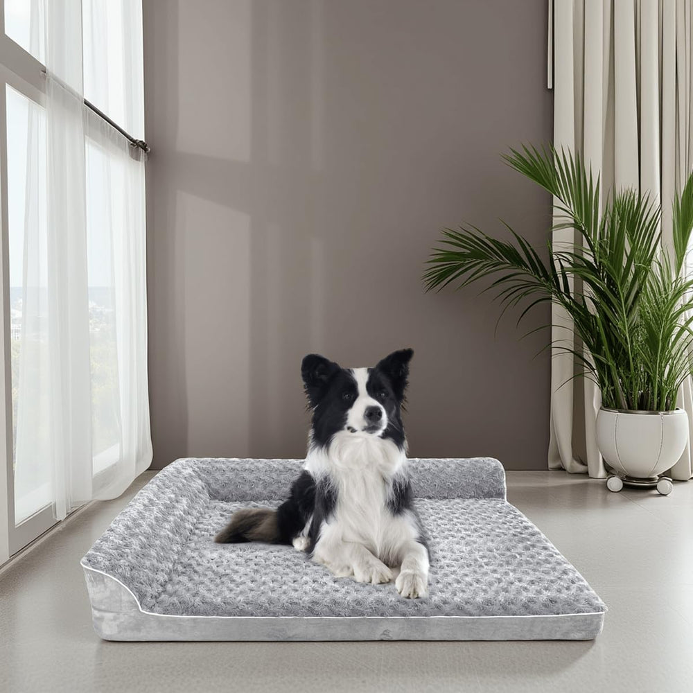 Lit orthopédique FFIQQ pour chien avec oreillers, soutien des articulations.