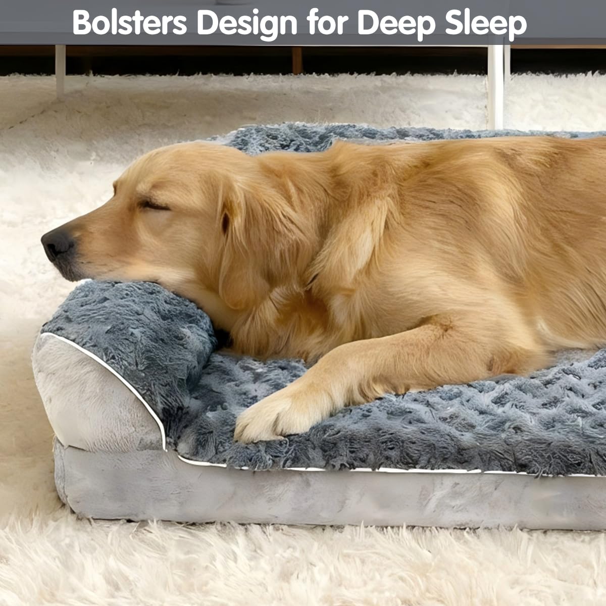 Oreiller bolster intégré pour soutien de la tête et confort.
