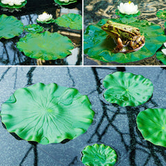 FFNIU nénuphar flottant de 7 pouces idéal pour aquarium et extérieur.