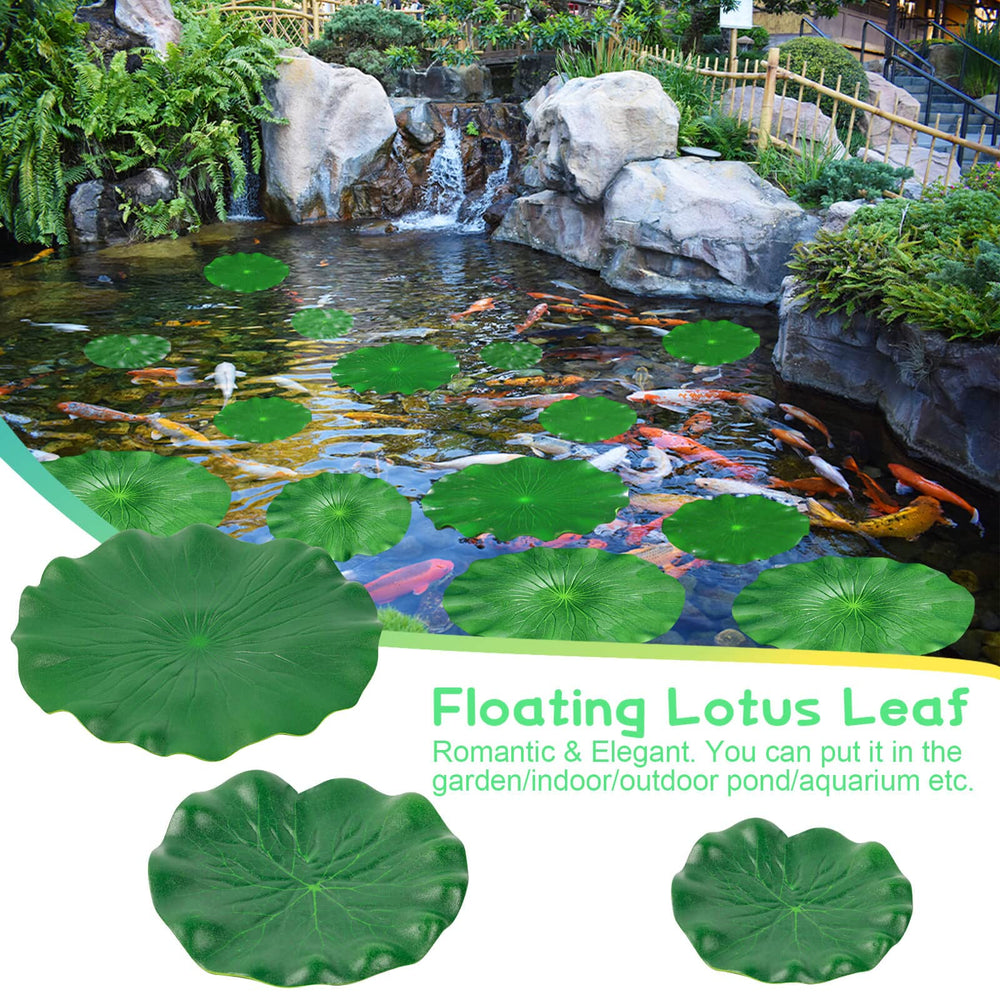 FFNIU nénuphar flottant pour étang 8,3 pouces en groupe, décor vivant.