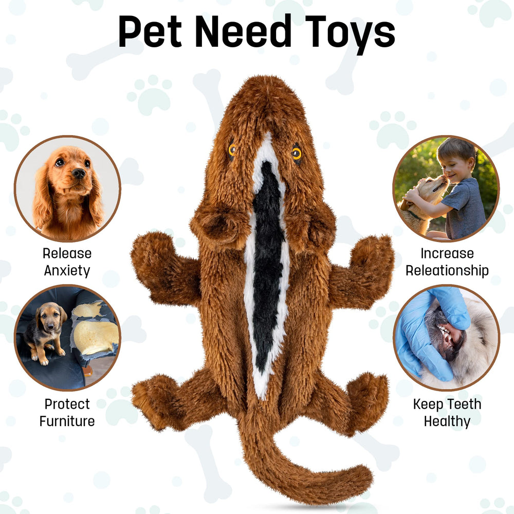 FGA MARKETPLACE pack7 jouets chien flat sans garnissage – texture douce et durable.