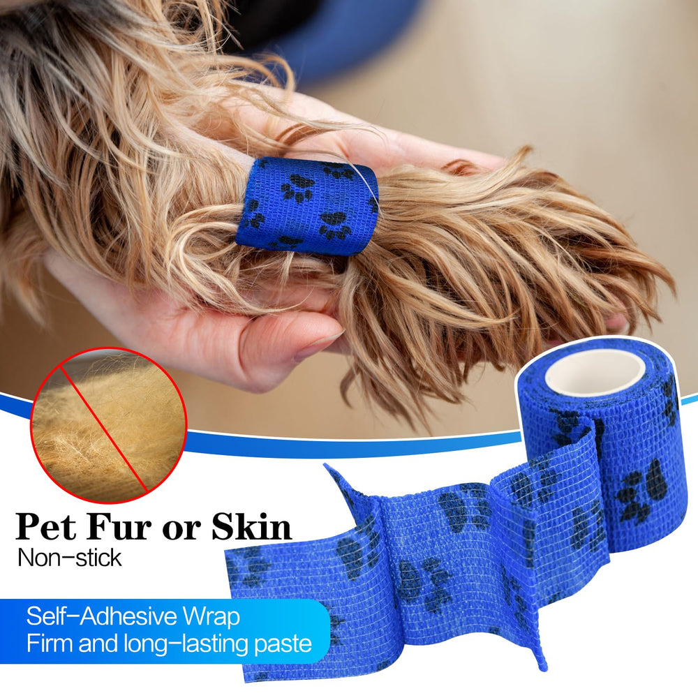 FGBNM Vet Wrap vert-menthe 2pouces maintient le pansement sans tirer.