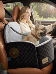 FGU siège chien auto ceintures sécurité doubles: maintien sécurisé en déplacement.