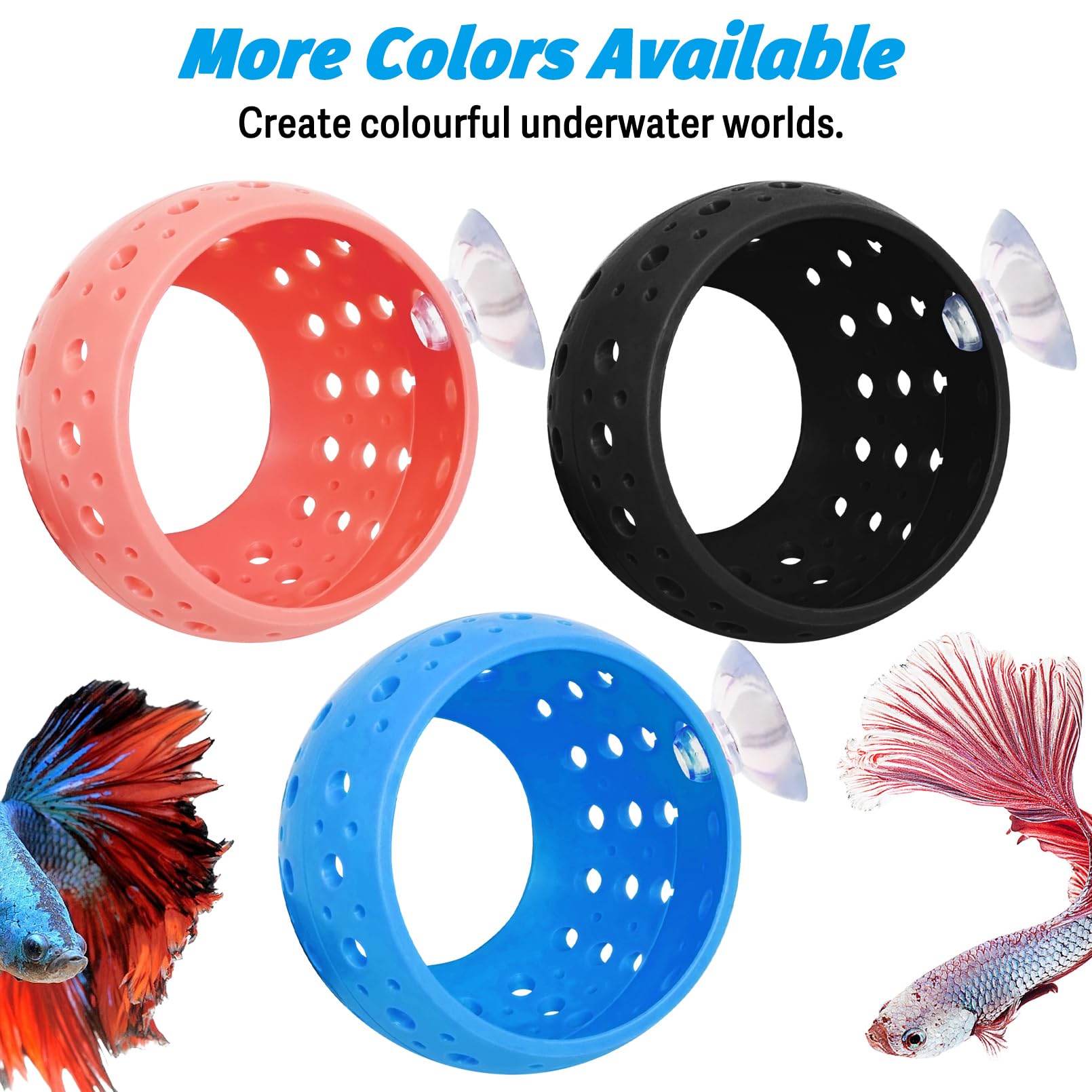 Fhiny Betta Tunnel: refuge pratique pour guppys et crevettes dans l'aquarium.