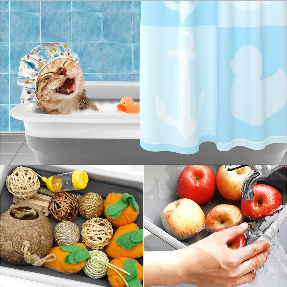 Utilisation polyvalente: boîte litière Fhiny pour petits animaux et lavage.