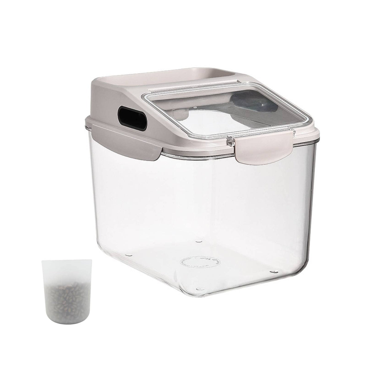 Fhiny conteneur d'alimentation chien avec grande ouverture pour un remplissage facile.
