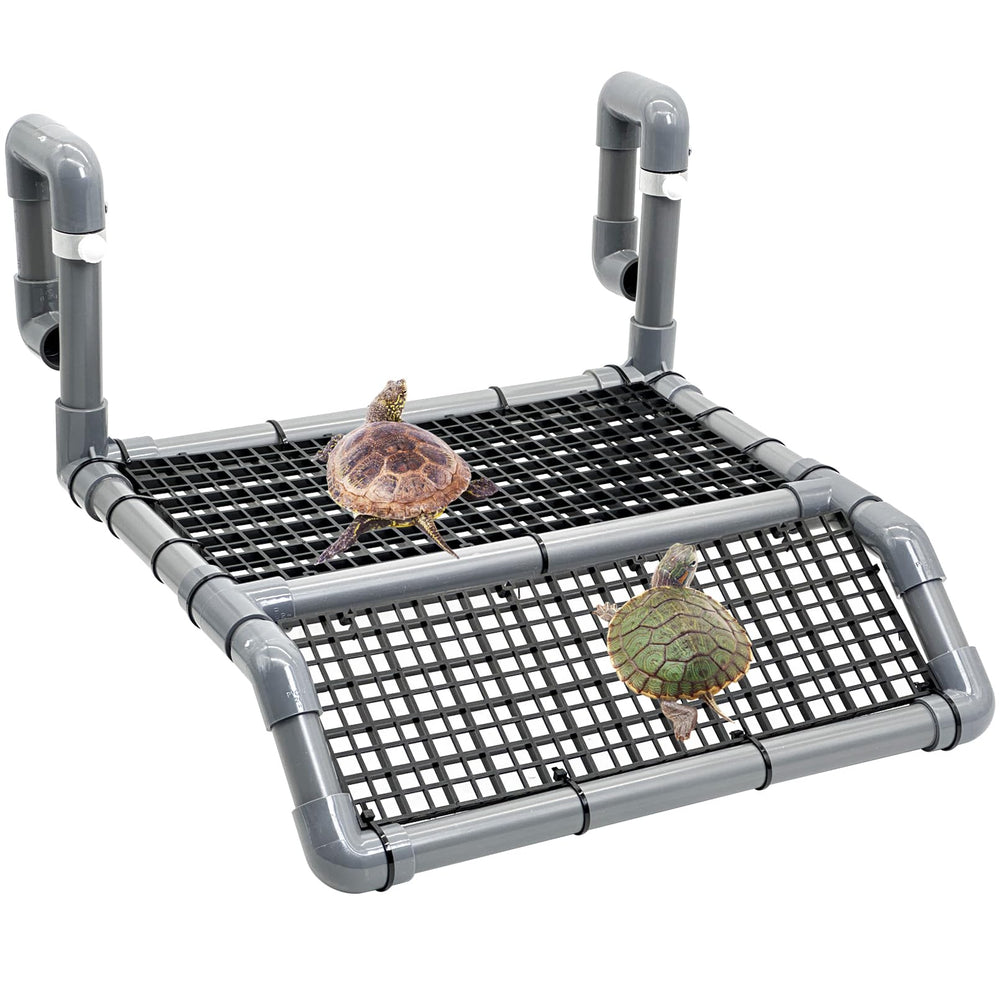 Fhiny Plateforme bronzage tortue flottante, espace soleil confortable.