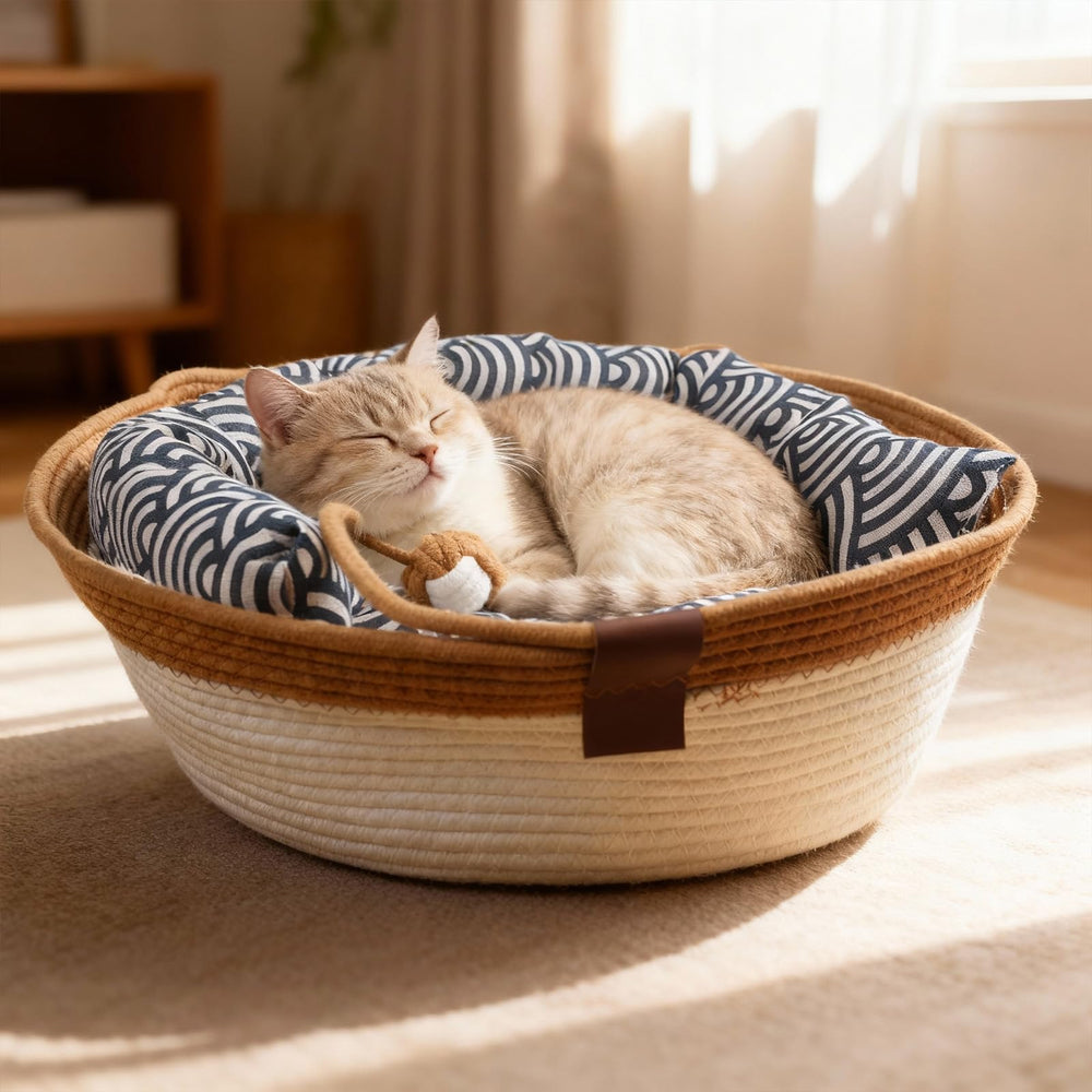 FHKPET Instinct Basket poignées chat: transport facile et rangement élégant.